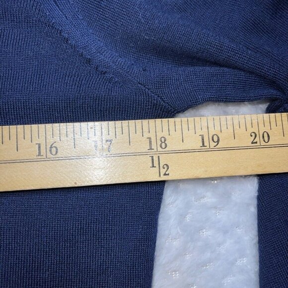 J Crew Pullover Size Small 100% Merino Wool Round Neck Fancy Cuff - Picture 13 of 14